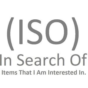 ISO **NOT FOR SALE** DON’T BUY LIST